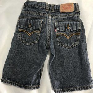 Levi Strauss Classic Red Label Shorts Youth Size 5 Reg Faux Button Pocket Design